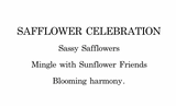 "Safflower Celebration" 8x10 PRINT