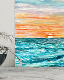 The Waterside Collection: "Choppy Sunset"