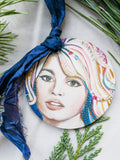 Iconic Women Prints on Round Wood