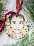 Iconic Women Prints on Round Wood