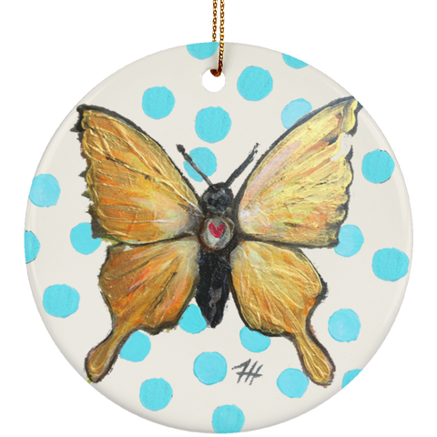 Golden Butterfly Ornament