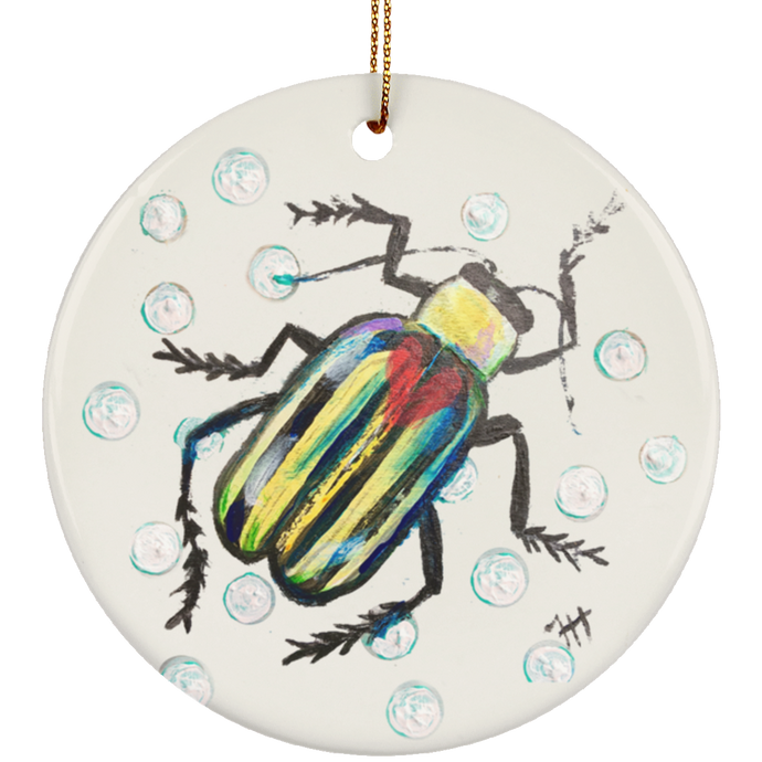 Stripey Beetle Ornament