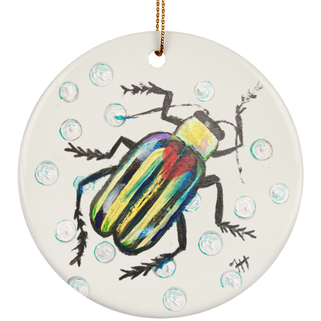 Stripey Beetle Ornament