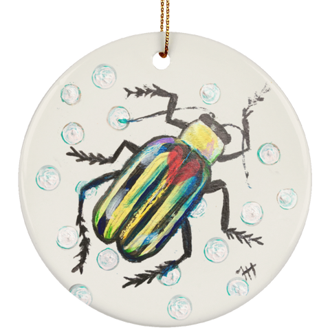 Stripey Beetle Ornament