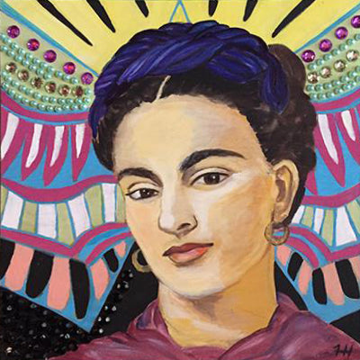 Pop Art, Frida Phoenix, 12x12 (SOLD)