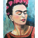 Frida, Pink Lips, (SOLD) 12x16