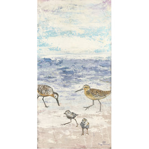 Shorebird Family, 48 x 24