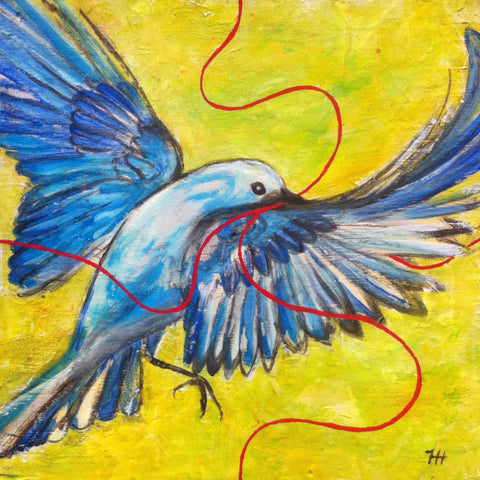 Blue Bird, 12x12