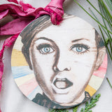 Iconic Women Prints on Round Wood